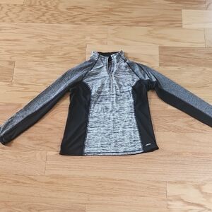 Avia Stylish Black and Gray Long Sleeves Active Tee